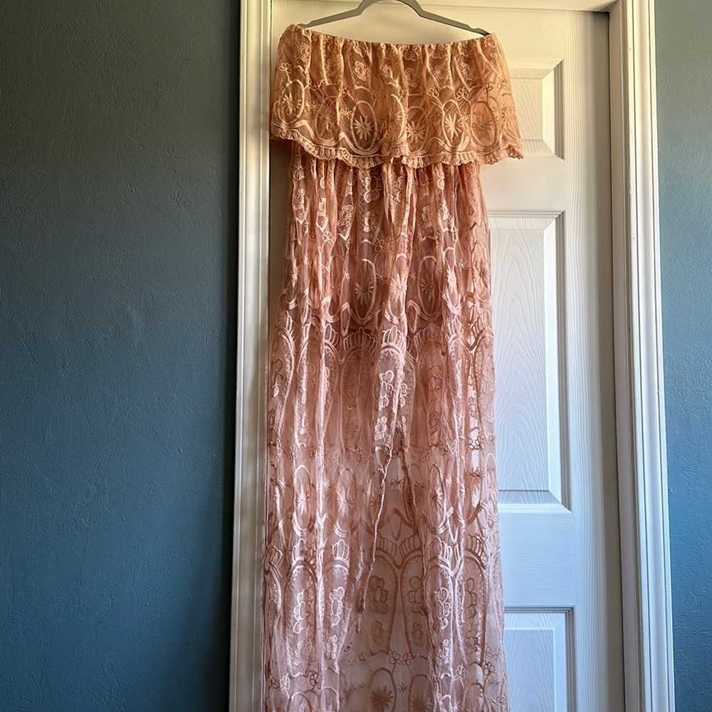 Strapless FashionNova dress